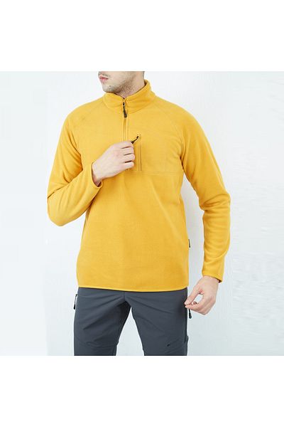 Alpinist Gamma Men's Mustard Fleece Sweatshirt (Al 600508 -Har)