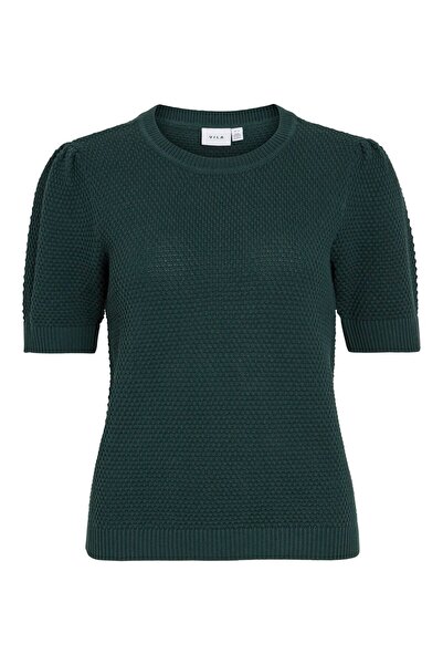 VILA Strickoberteil Kurzärmeliges