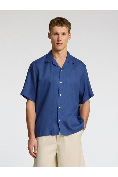 Selected Homme Kurzarmhemd 100% Leinen