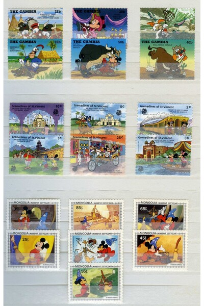 Koleksiyon Pulları, Çizgi Film Karekterleri-(Walt-Disney),200 Çeşit,ASB-WD-200