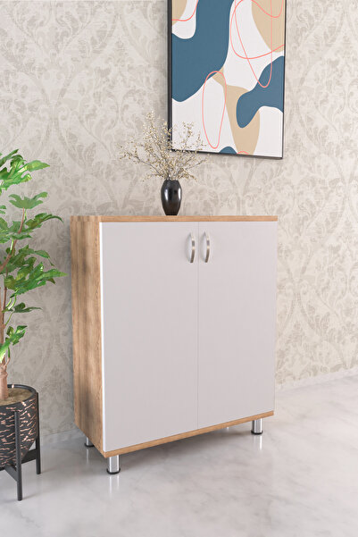 hediye kapında "Liova" 4 Raflı Ayakkabı Dolabı Antre Hol Çok Amaçlı Ayakkabılık (Mix)