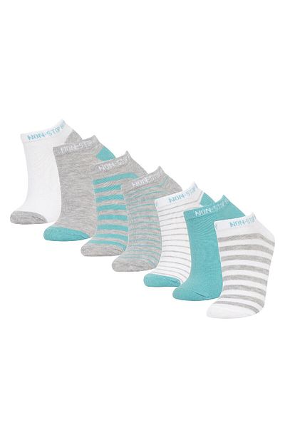 DeFacto Boy's 7-Piece Cotton Booties Socks W8890a6ns