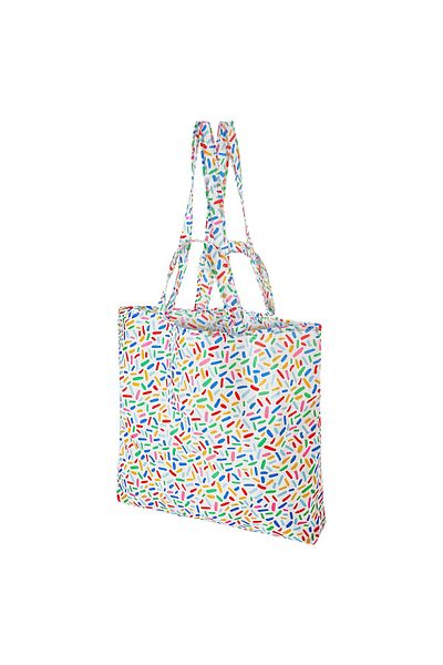 IKEA SKYNKE Carrier bag, multicolour/patterned, 45 x 36 cm
