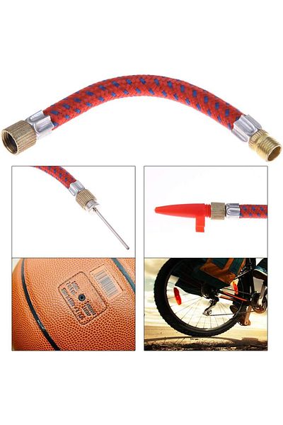 Badem10 (Pack of 5) Bicycle Soccer Ball Inflator Pump Tip Set with Needle Basketball Volleyball Ball Caster Hose