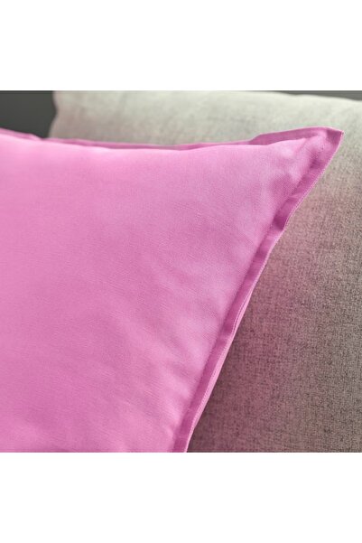 IKEA GURLI Cushion Cover Pink 50x50 cm by IKEA - Soft Cotton, Hidden Zipper, Easy Care