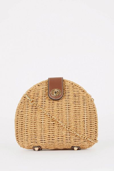 DeFacto Geantă crossbody cu paie pentru femei Z2570azns