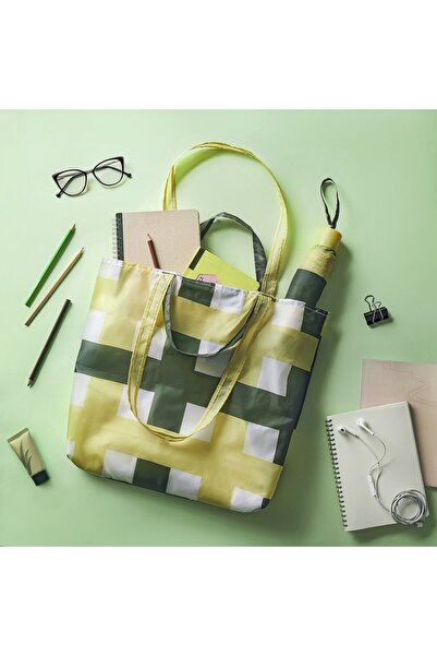 IKEA SKYNKE Carrier bag, white/multicolour, 45 x 36 cm