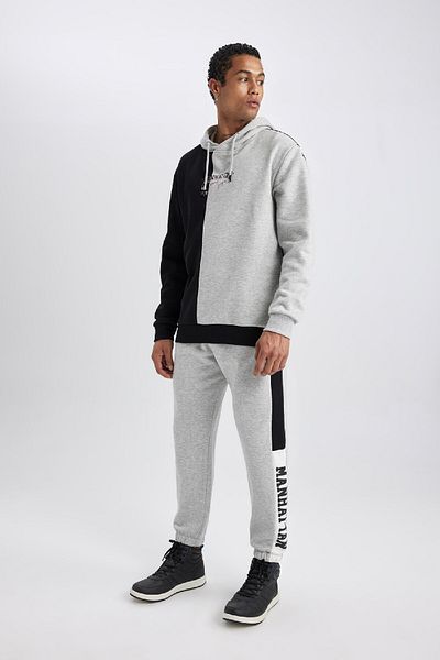 DeFacto Φούτερ Jogger Standard Fit - Διπλή τσέπη και εμπριμέ ελαστικό πόδι B4488ax24sp