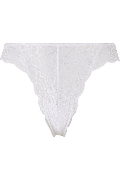 Urban Classics Damen Allover-Spitzen-Tanga, 2er-Pack
