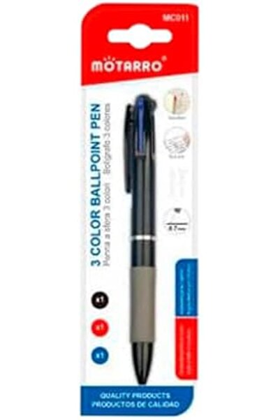 MOTARRO قلم حبر جاف MC011 - أقلام كتابة ناعمة، حبر أزرق، يدوم طويلاً، قبضة مر...