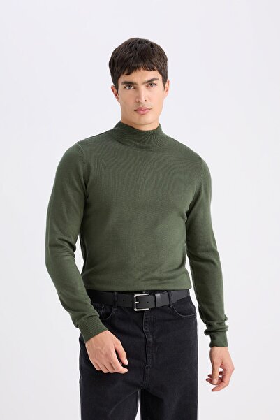 DeFacto Erkek Suni Deri Jean Kemeri D3286AXNS