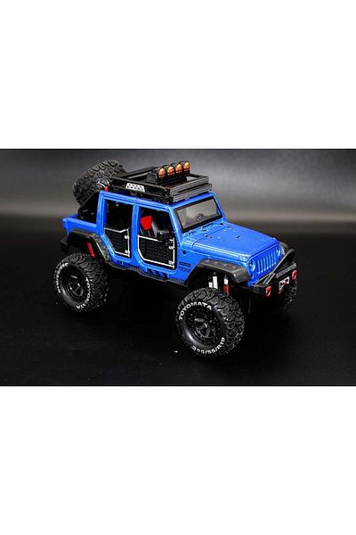 Generic Jeep Off-Road Kings Jeep Wrangler Unlimited Variable Color Diecast Vehicle (1:24 Scale) (Multicolor)