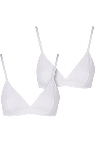 Urban Classics Ladies Basic Unpadded Bra 2-pack