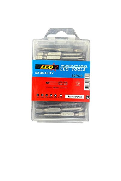 FIRAT HIRDAVAT Leo Ph0 50MM ¼’’ S2 Kalite Mıknatıslı Bits Yıldız UÇ ( 30 Adet)