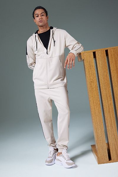 DeFacto Αθλητική φόρμα Jogger - 6 Standa - Standard Fit - Skuba Diving ύφασμα με κορδόνια στη μέση - Ελαστικό πόδι