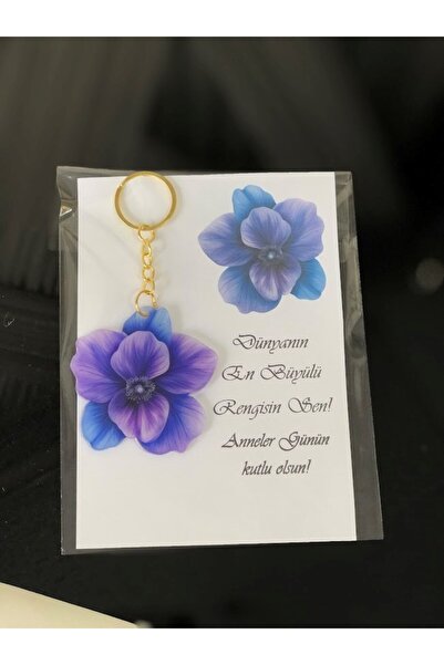 Masalsı Concept 20 Adet Anneler Günü Hediyesi Epoksi Baskı Anahtarlık Okula V...