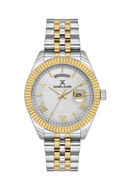 Daniel Klein Dke.1.10772-6 Steel Case White Dial Multicolor Band 3 Atm Battery Men's Wristwatch