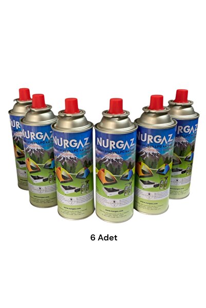 NURGAZ KAMP Kamp ocak gaz kartuşu torch pürmüz kartuş valfli 220gr bütan prop...