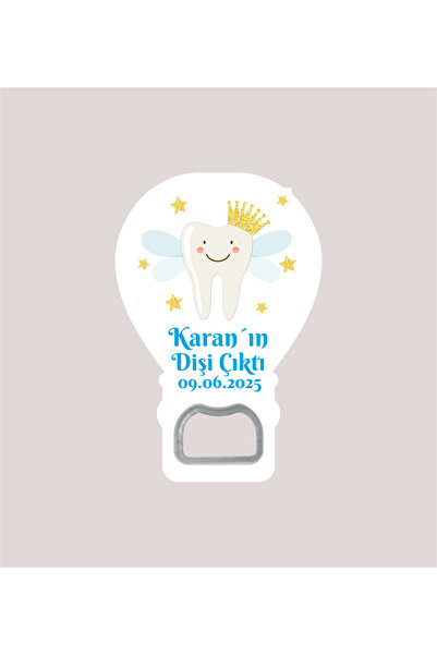 WMTasarim Diş Buğdayı Mavi Temalı Balon Açacak Magnet (Jelatin Paket Hediyeli)