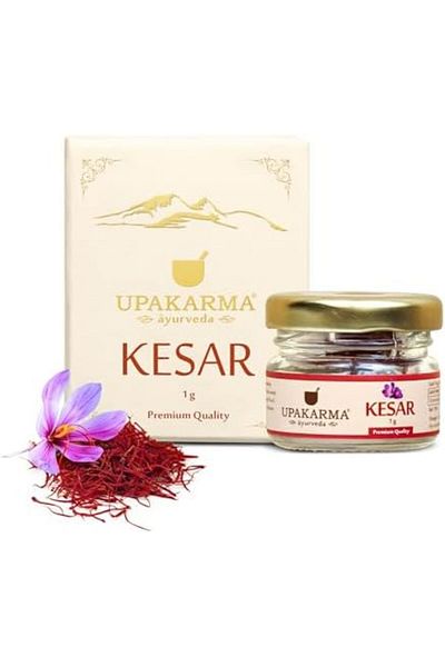 Upakarma Kashmiri Kesar Saffron Original 1gram - Premium A+++ Grade in Gift Box