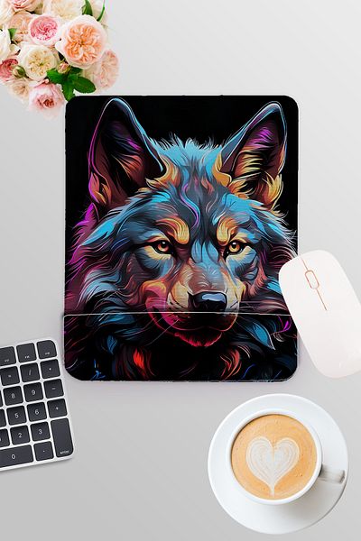 qoeuyl boutique Kurt No:2 Printed Gamer Gaming Rectangular Mousepad with Wrist Support