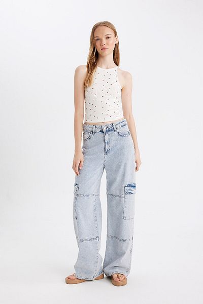 DeFacto Geripptes Camisole-Muster für Sportler - Coool D4244AX24HS