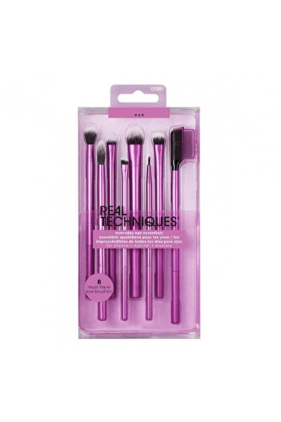 real colors مجموعة فرش العين ايفري داي ايسنشالز من ريل تكنيك - 8 قطع