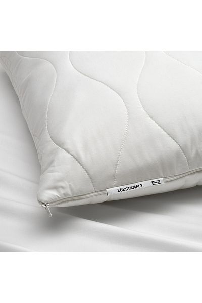 IKEA وسادة LÖKSTAMFLY المريحة، للنوم على الجانب/الظهر، 50 × 80 سم