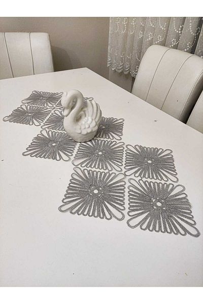 Çt Çeyizci Tekstil French Lace Detailed Single Runner, Table Top Runner, Tablecloth Runner