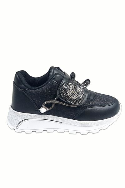 welissa Pantofi sport pentru copii cu talpă cu pană strălucitoare decorate cu piatră