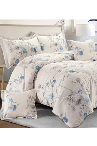 smart home 100% Microfiber Geometric Design Single Bed Mattress Cover, Reversible, 4-Piece Set