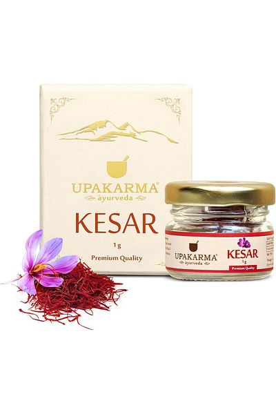 Upakarma Kashmiri Kesar Saffron Original 1gram - Premium A+++ Grade in Gift Box