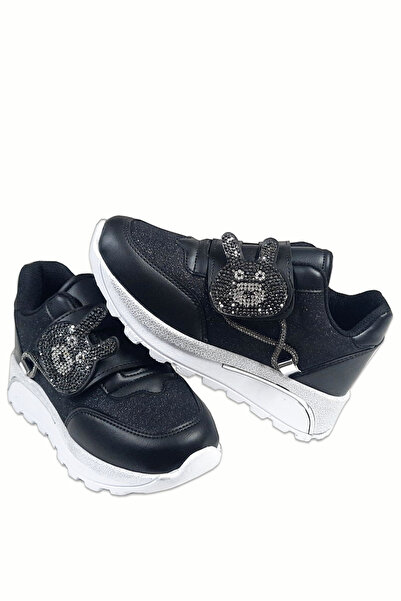welissa Stone Decorated Sparkling Wedge Sole Children's Sports Shoes