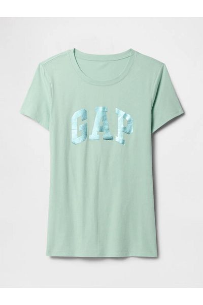 GAP Tricou verde pentru femei cu logo Gap