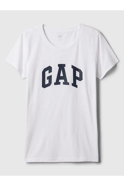 GAP Tricou Gap Logo pentru femei - alb