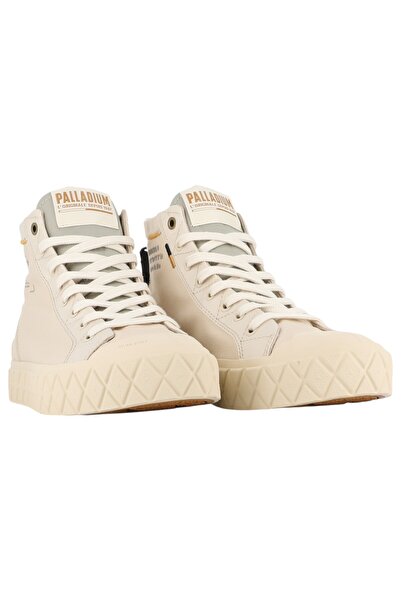 Palladium Damen High Sneaker Palla Ace Detroit 79499-210-m Weiß Sahara Baumwolle