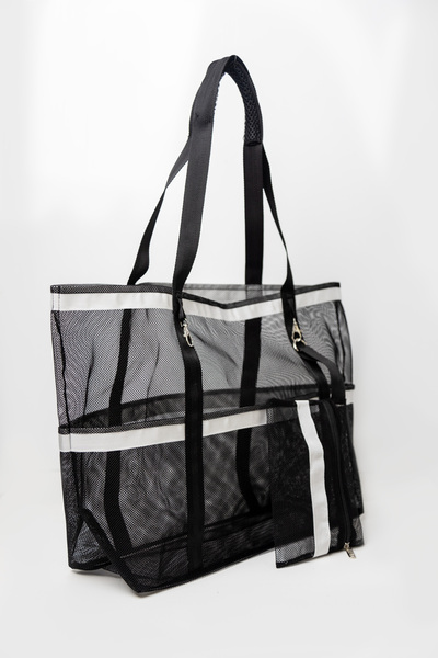 My Party Store حقيبة شاطئ كبيرة الحجم مقاس 55 × 40 سم 6 جيوب مقاومة للماء وال...