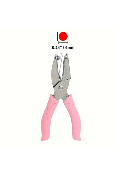 Choice 6mm Round hole 1PC Cute Metal Handheld Paper Punch Scrapbooking Clothes Single Hole Punches Star Hea