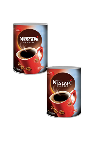 Nescafe Classic 1000gr Teneke Kahve X2