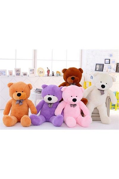 Pandamkee 90 cm Colorful Bow Tie Teddy Bear 100% Local