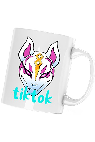 OEM Cană albă personalizată „Drift Mask Fortnite Tiktok”, INOVATIX®. 330 ml