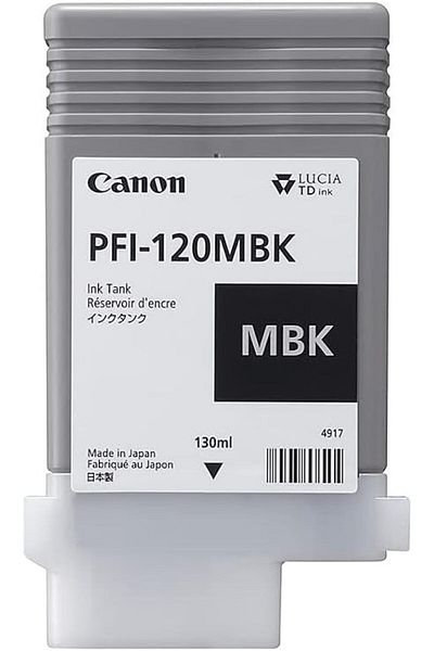 Canon خرطوشة حبر PFI-120MBK ذات إنتاجية قياسية باللون الأسود غير اللامع