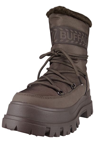 Buffalo Damen Elegante Stiefel Aspha Blizzard 2 1622485 Grün Khaki Textil/synthetik Mit Herausnehmbares Foa