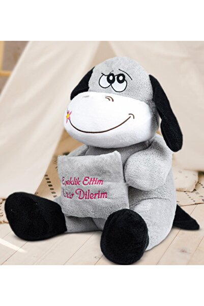 Pandamkee 97 Cm Eşeklik Ettim Özür Dilerim Pelüş Eşeği (100% Yerli Üretim)