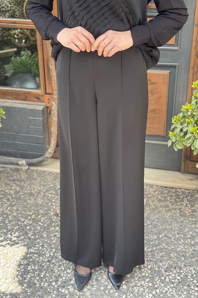 FUAT GÜRSEN Fuat Gürsen Black Trousers 25Y-3409
