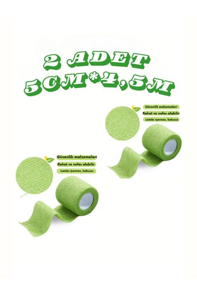 NutraBella Waterproof Tape Coban Bandage 5*4.5 cm 2 Grains for Sports and Injuries