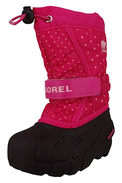 Sorel Kinder Stiefel Winterschuhe Flurry Print 2114092 Rosa 650 Fuchsia mit wasserdichtem Thermogummi &