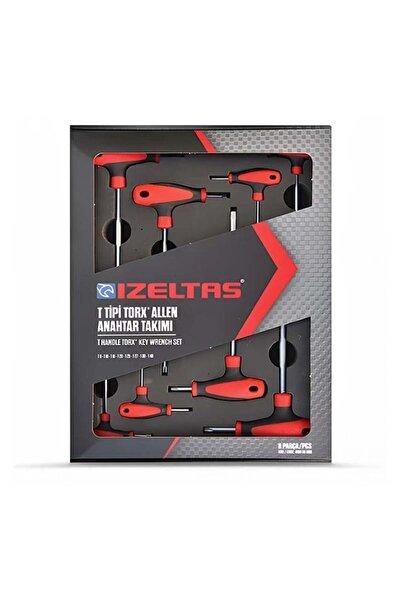 İzeltaş İzeltaş 8 Parça T Tipi Torx Allen Anahtar Takımı Torx Set 4909 00 8108