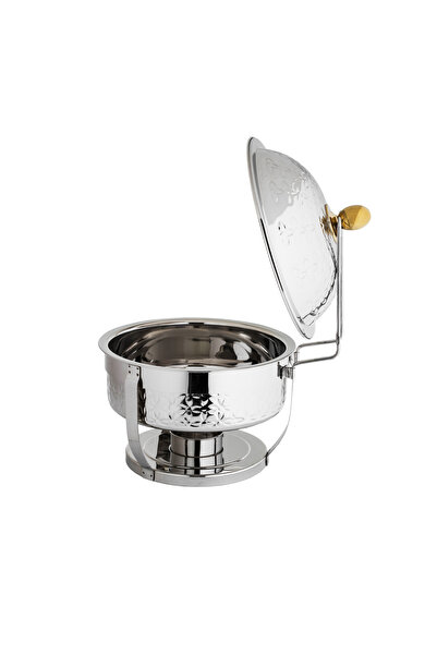 Maxima Maxima 8L Indian Gold and Engraved Stainless Steel Food Warmer