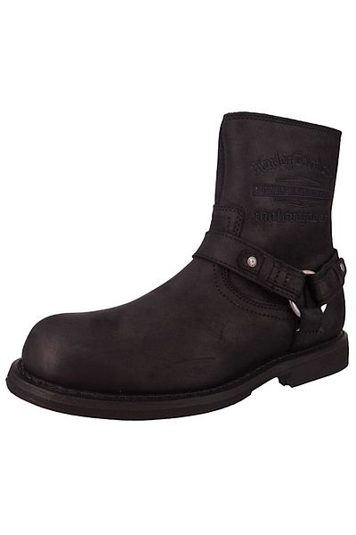 Harley Davidson Herren Bikerboots Stiefelette Scout RVLTN CE D97271 Schwarz Black Leder